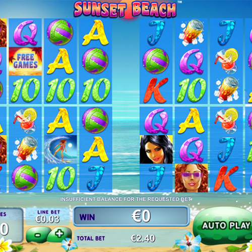 Sunset Beach Spielautomat von Playtech